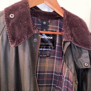 Barbour Classic Beaufort Waxed Jacket Size 42